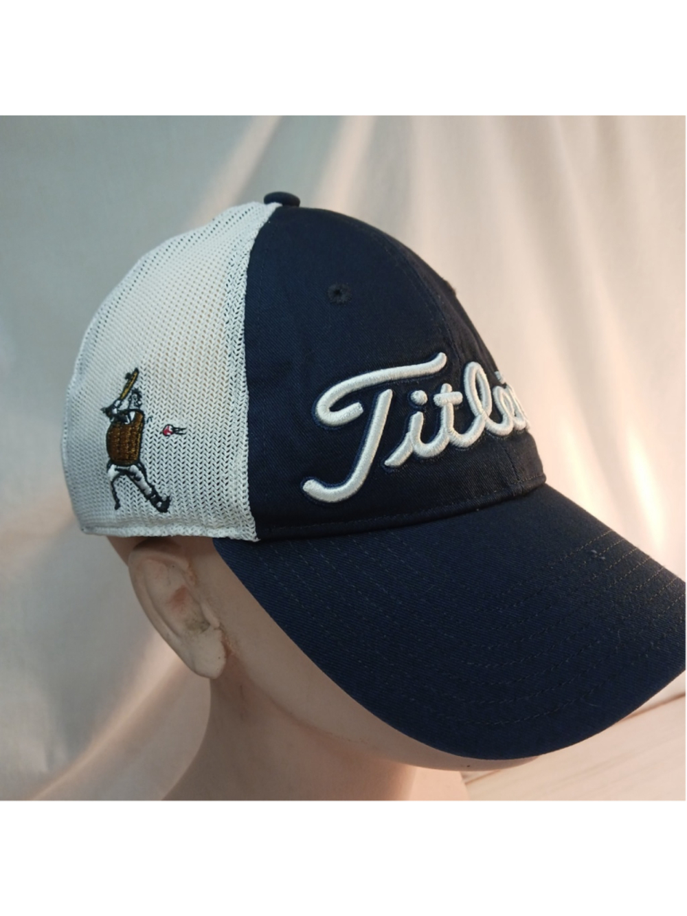 Titleist Golf Trucker Snapback Navy White Mesh Back Hat OSFA Barrel Slugger Logo
